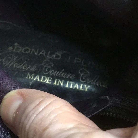 DJP/BRONZE METALLIC & TANw SNAKESKIN ANKLE BOOTS - Picture 7 of 8